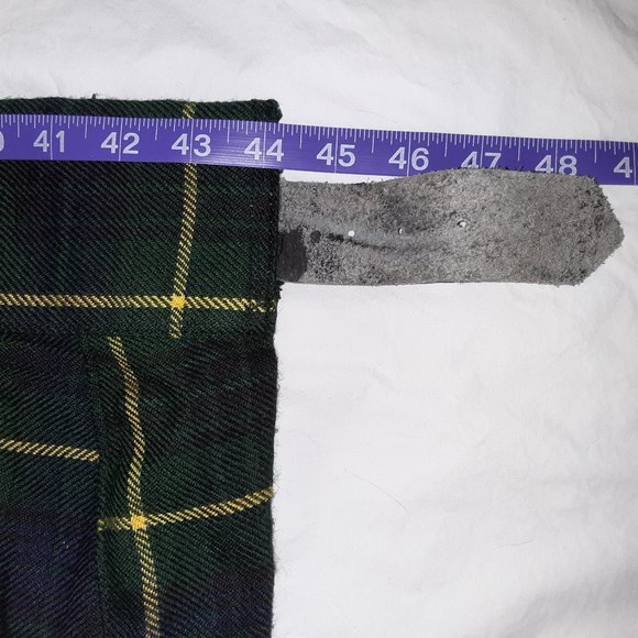 Scot Kilt Plaid, Modern Gordon Tartan: Green Blue Black Yellow, Ren Faire - Picture 11 of 14